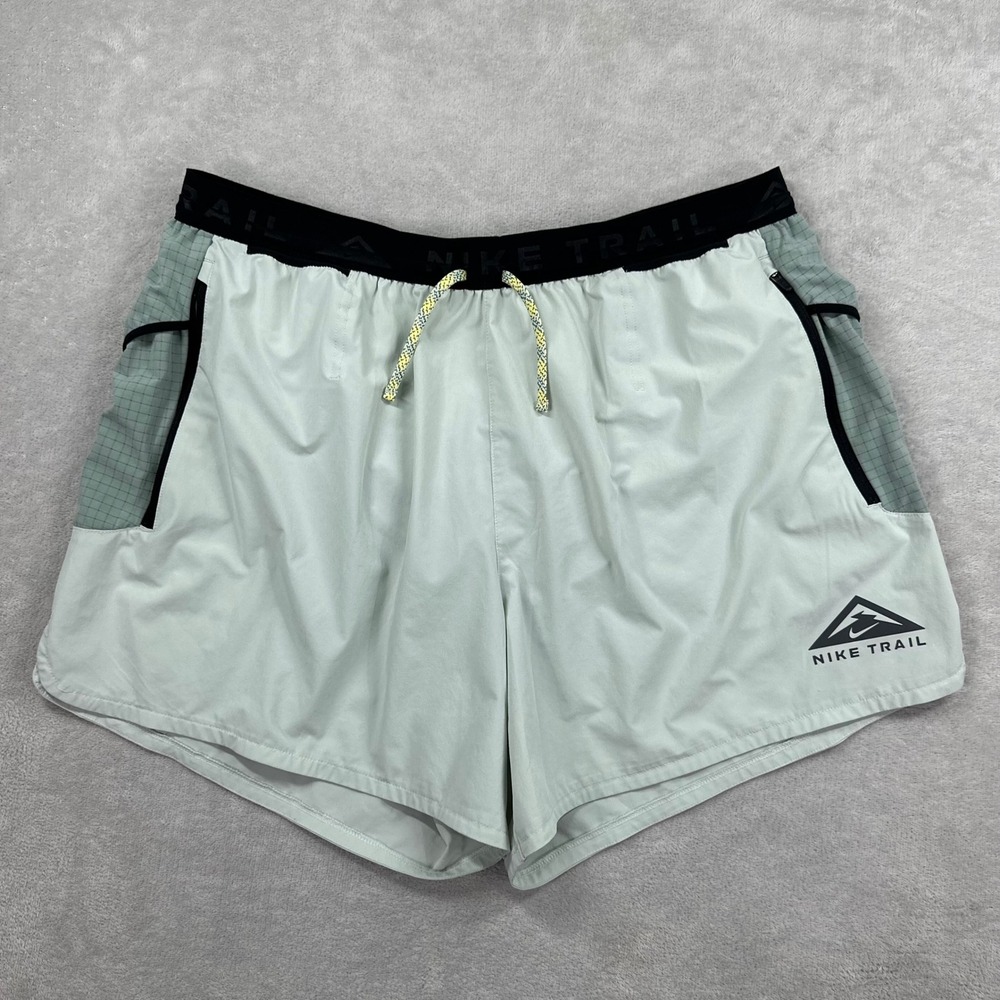 Nike Trail Running Shorts Mens XXL Gray 5" Dri-FIT Lined Performance Gym Stretch